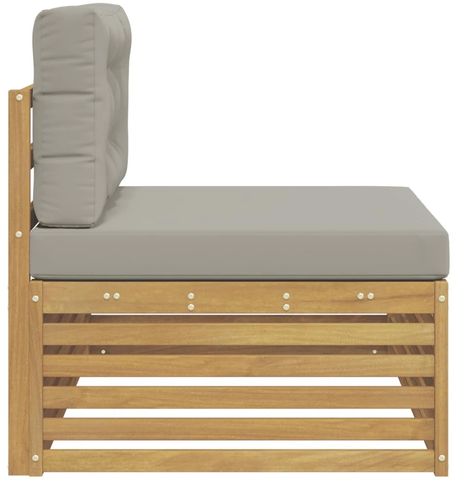 Lauko galinė sofa su pagalve Balta 115 x 83 x 73 cm