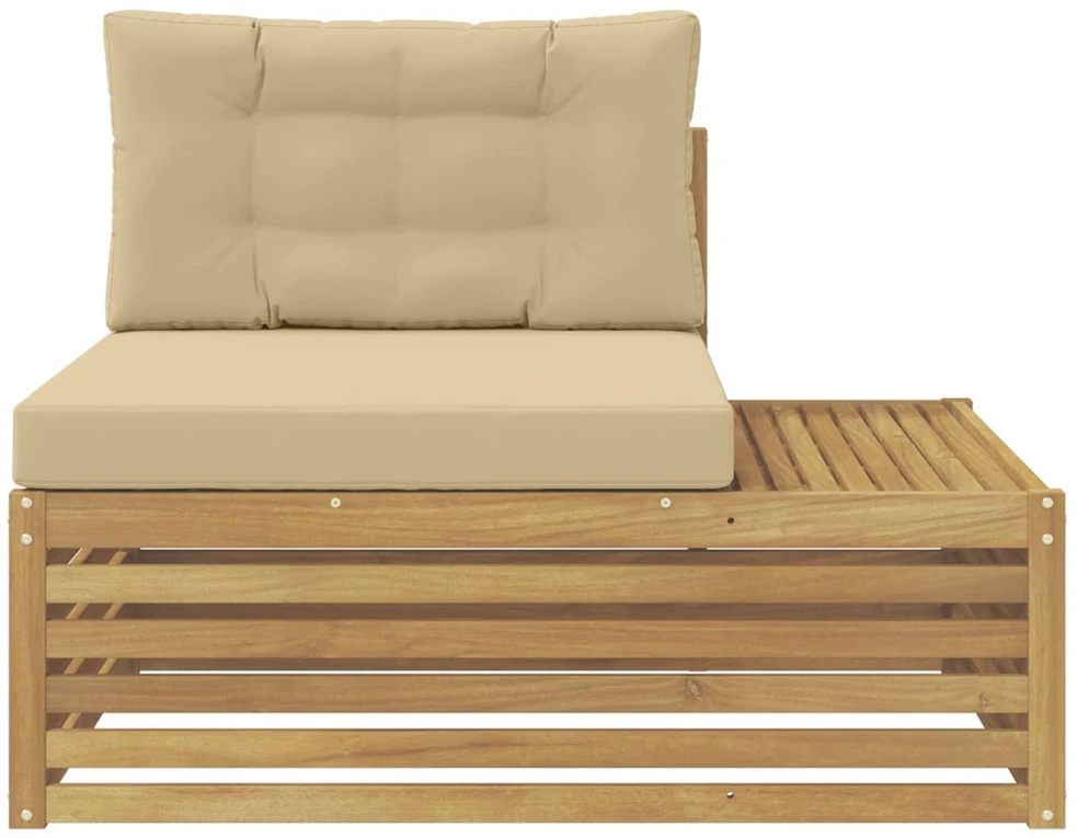 Lauko galinė sofa su pagalve Balta 115 x 83 x 73 cm