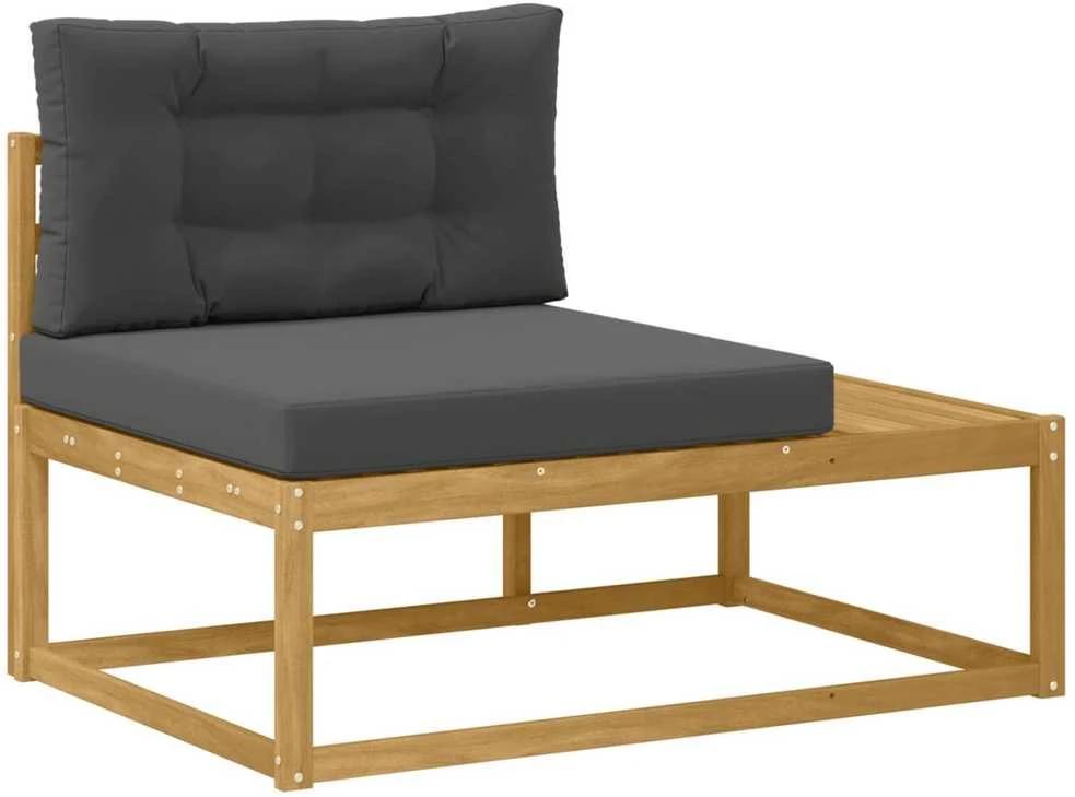 Lauko galinė sofa su pagalve Balta 115 x 83 x 73 cm Poliesteris