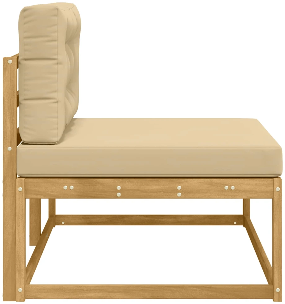 Lauko galinė sofa su pagalve Balta 115 x 83 x 73 cm Poliesteris