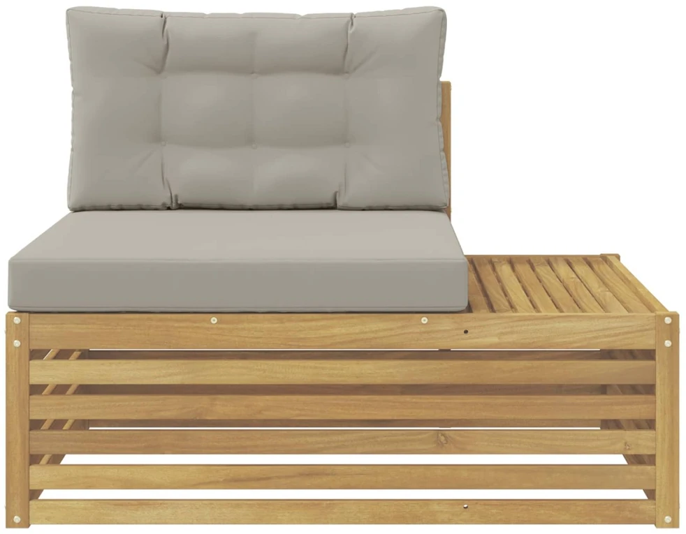 Lauko galinė sofa su pagalve Balta 115 x 83 x 73 cm