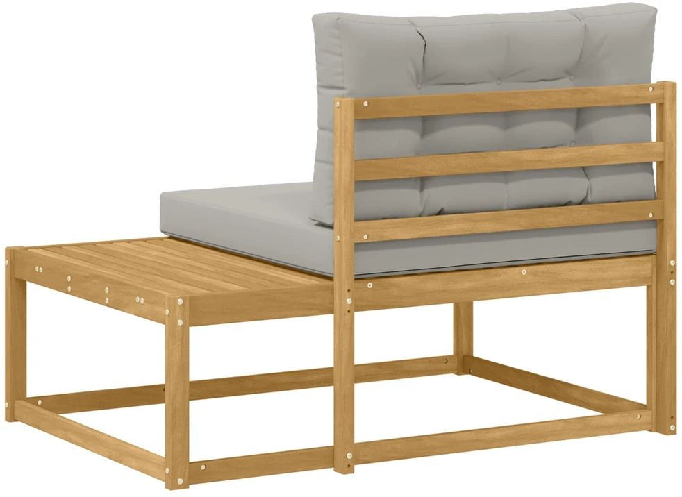 Lauko galinė sofa su pagalve Balta 115 x 83 x 73 cm Poliesteris