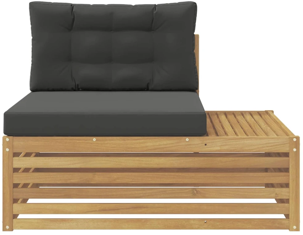 Lauko galinė sofa su pagalve Balta 115 x 83 x 73 cm