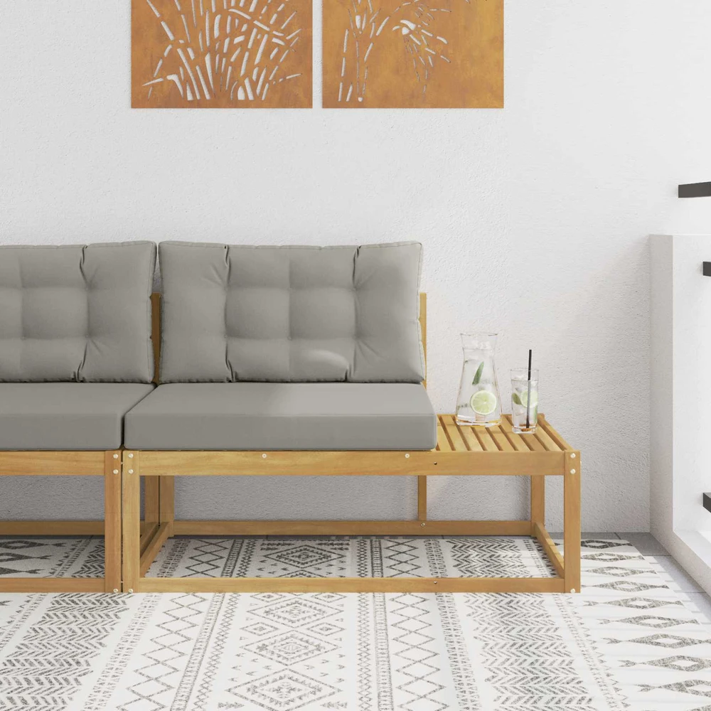 Lauko galinė sofa su pagalve Balta 115 x 83 x 73 cm Poliesteris