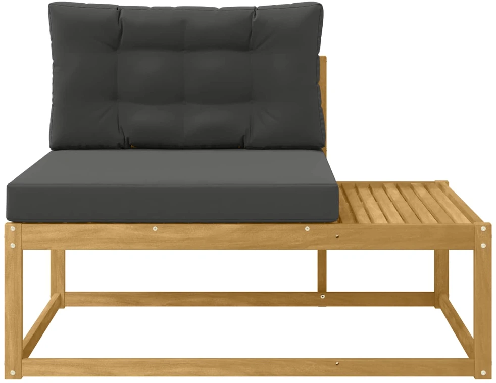 Lauko galinė sofa su pagalve Balta 115 x 83 x 73 cm Poliesteris
