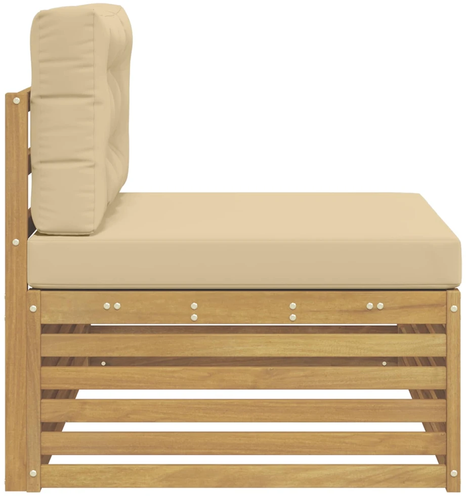 Lauko galinė sofa su pagalve Balta 115 x 83 x 73 cm
