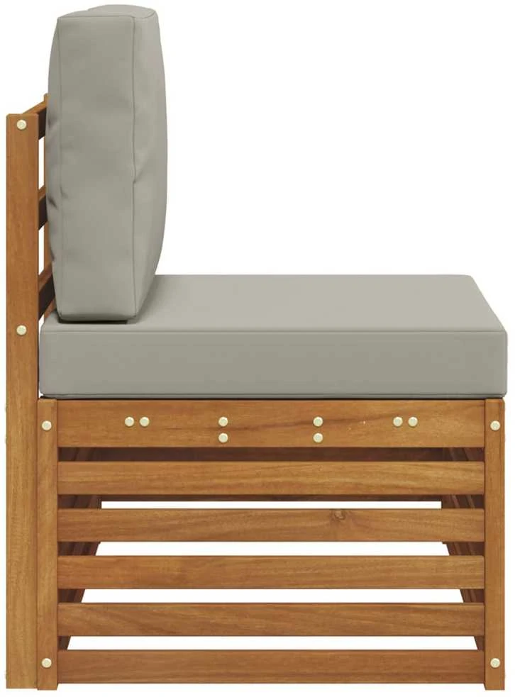 Lauko galinė sofa su pagalve Natūrali 91 x 63 x 73 cm