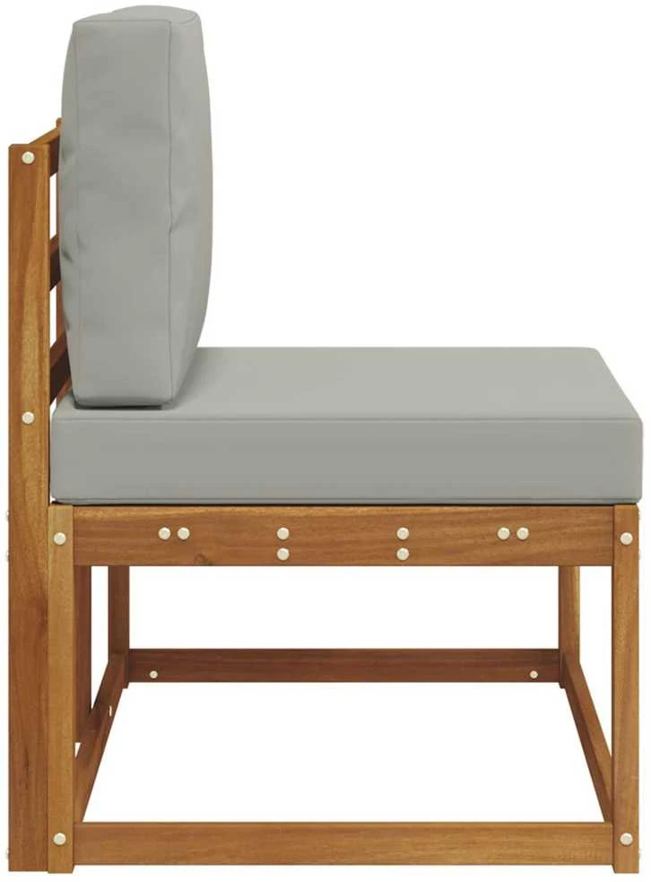 Lauko galinė sofa su pagalve Natūrali 91 x 63 x 73 cm