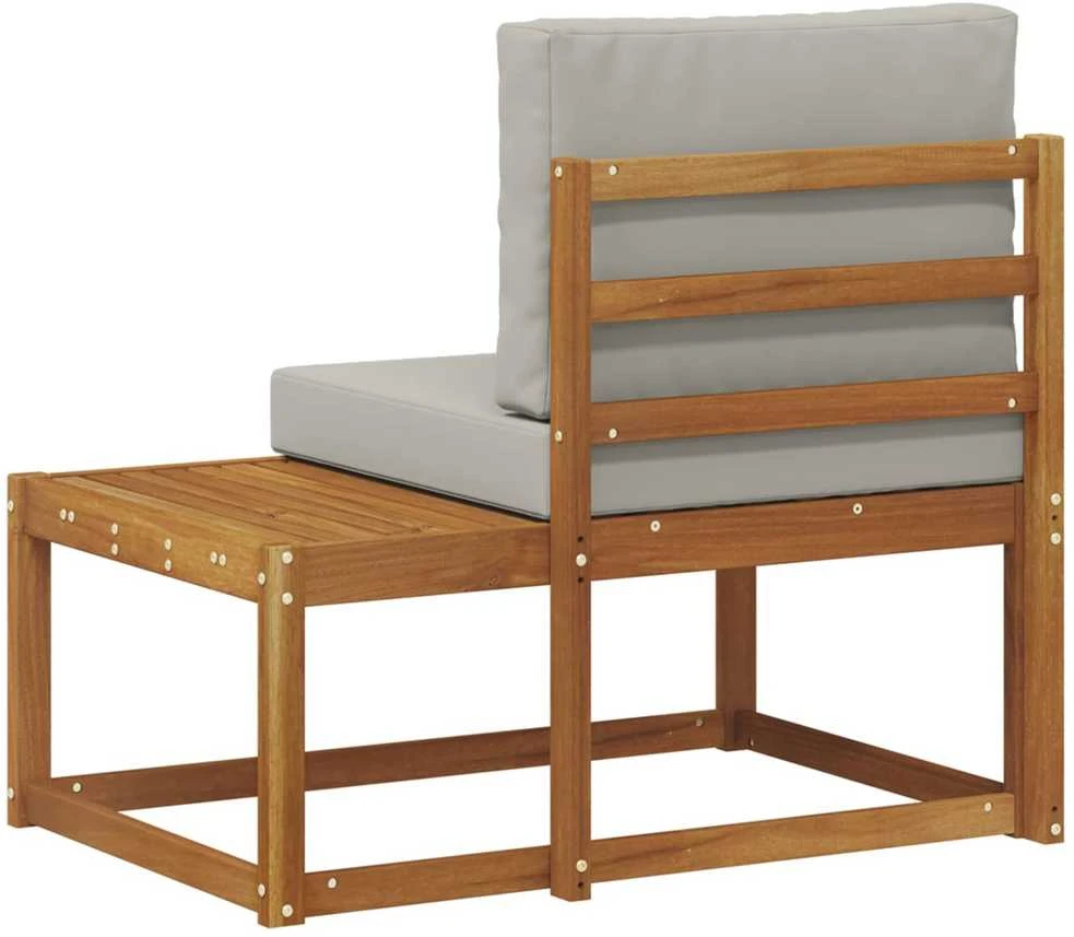 Lauko galinė sofa su pagalve Natūrali 91 x 63 x 73 cm