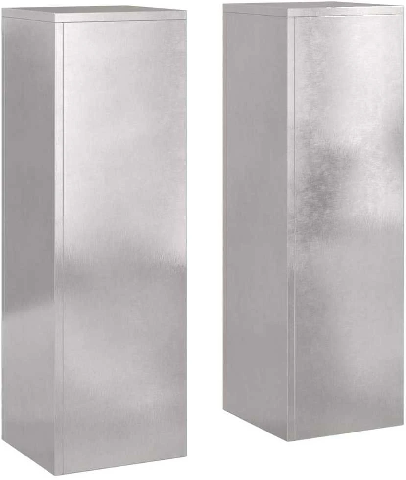 Augalų stovas 2 pcs Sidabro 24 x 24 x 75 cm