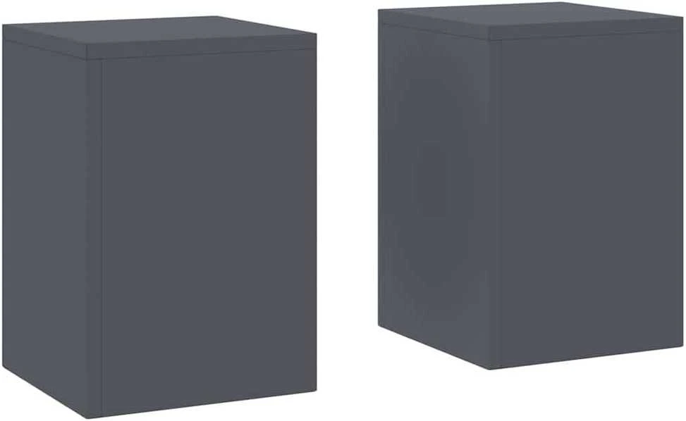 Augalų stovas 2 pcs Antracitas 24 x 24 x 35 cm Plienas