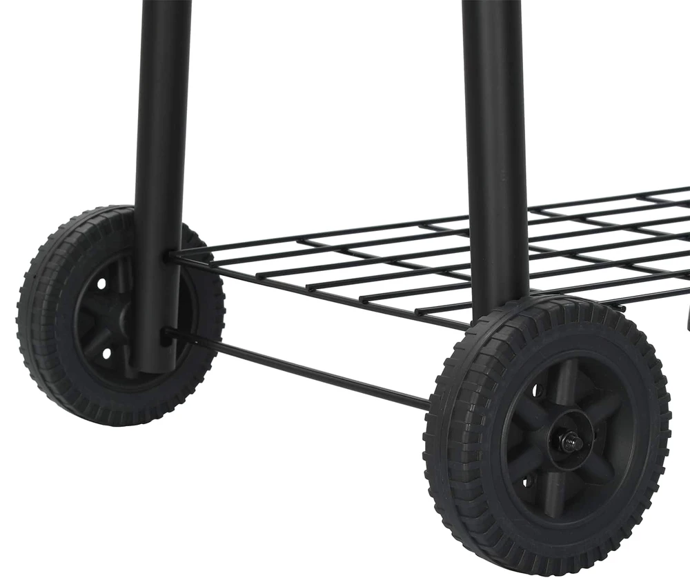 Lauko grilis 103 x 60 x 113 cm Plienas Juoda