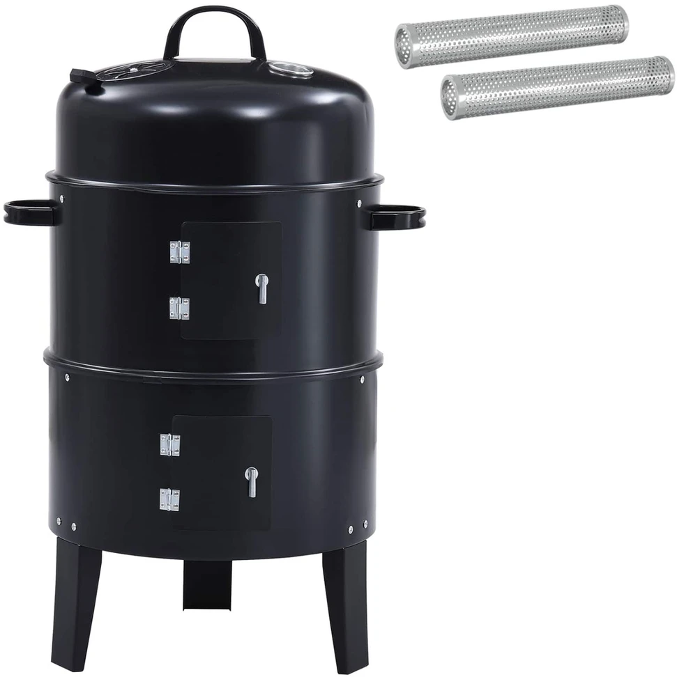 Lauko grilis Ø 40 x 80 cm Plienas Juoda