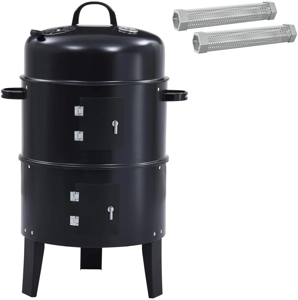 Lauko grilis Ø 40 x 80 cm Plienas Juoda
