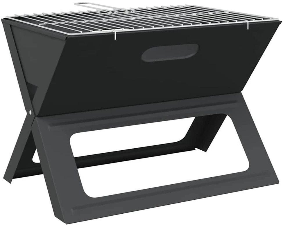 Lauko grilis 46 x 31 x 31 cm Plienas Juoda