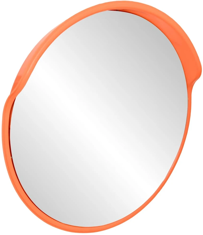 Sferinis lauko/kelio veidrodis, oranžinis, 30cm, polikarbonatas