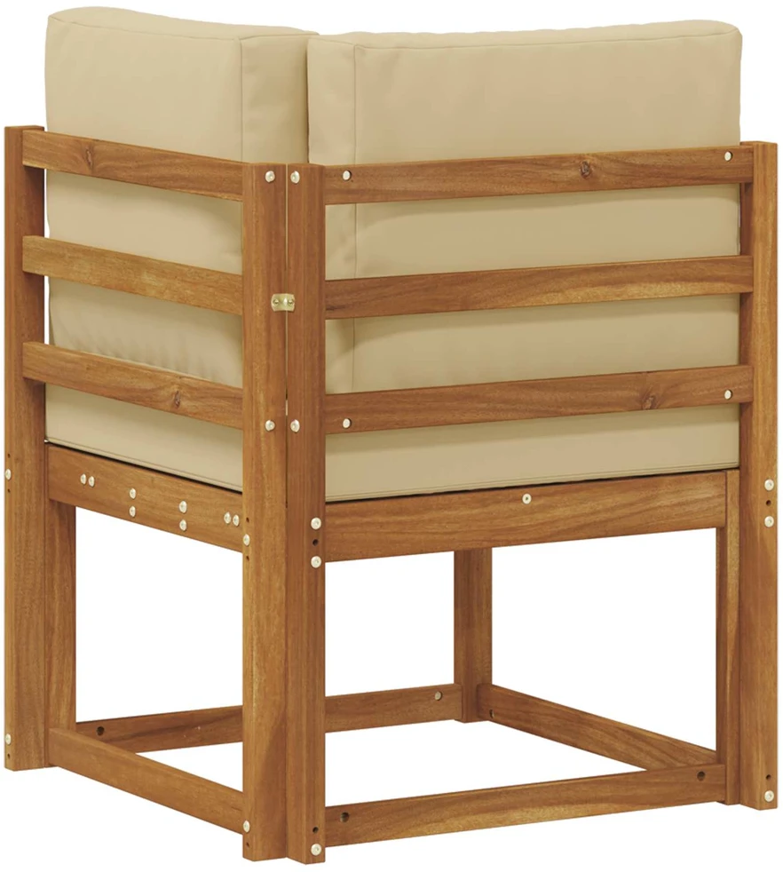 Lauko kampinė sofa Kietos akacijos mediena