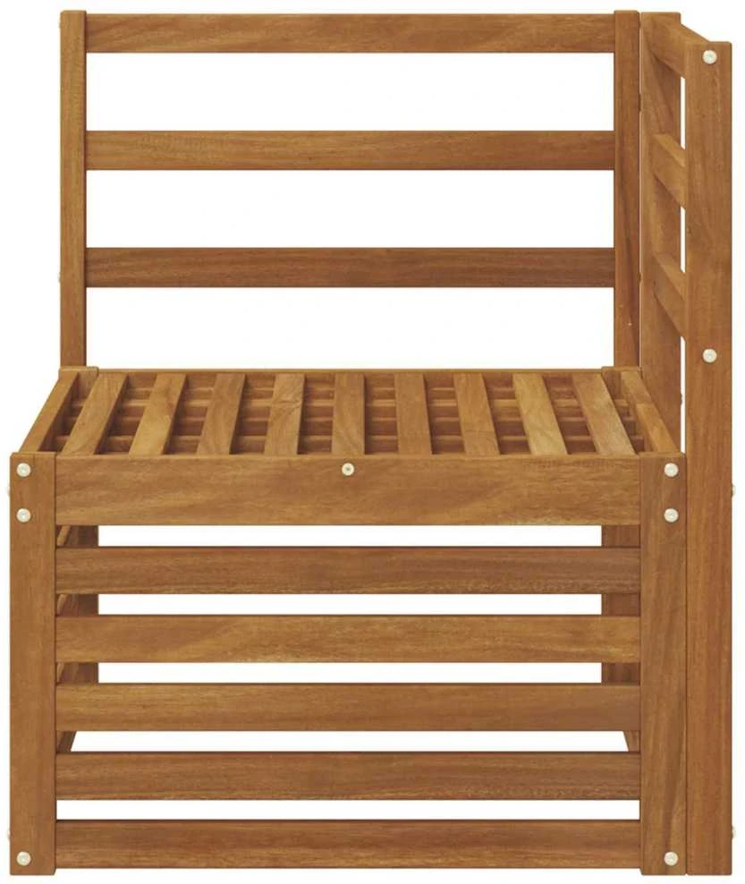 Lauko kampinė sofa Kietos akacijos mediena Natūrali