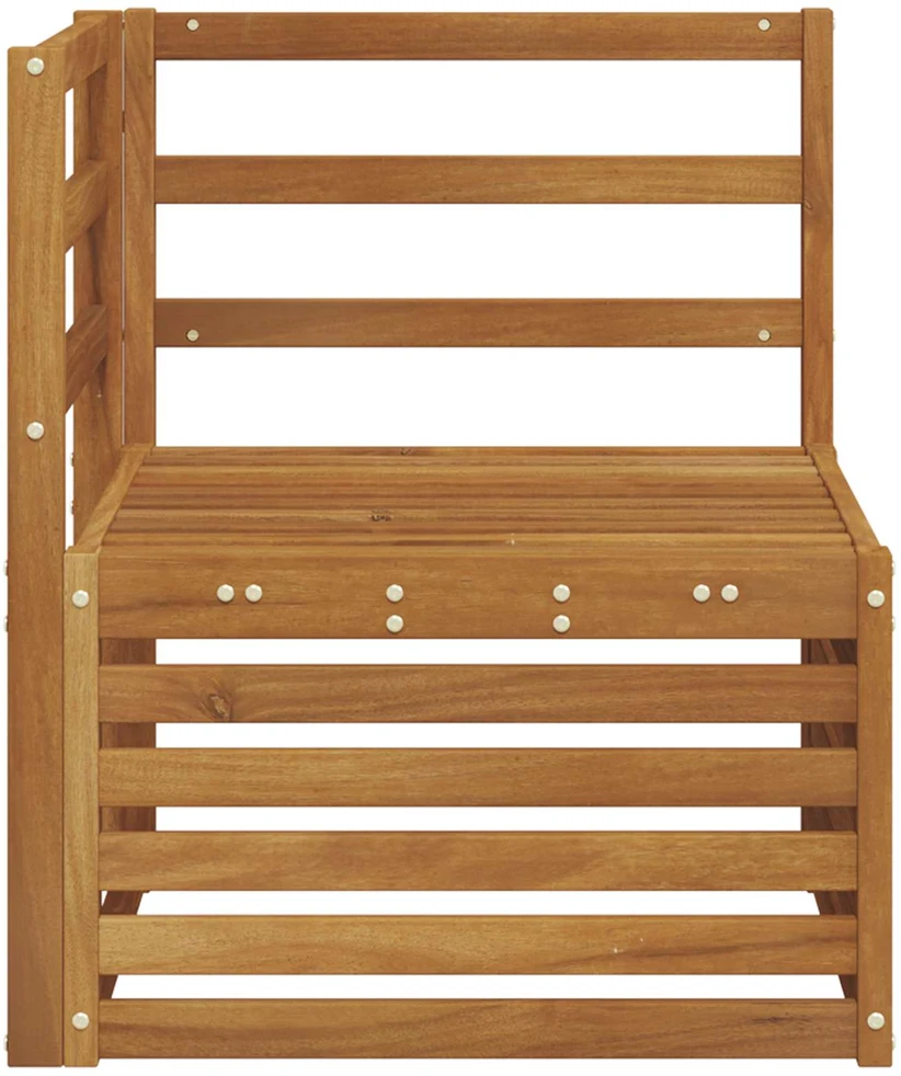 Lauko kampinė sofa Kietos akacijos mediena Natūrali