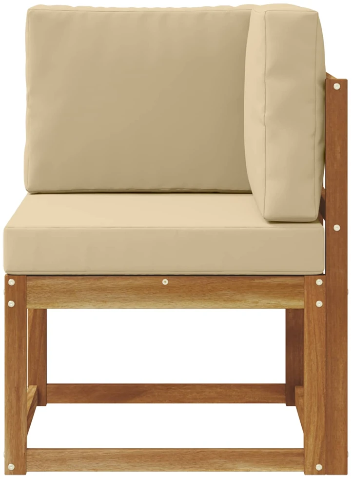 Lauko kampinė sofa Kietos akacijos mediena