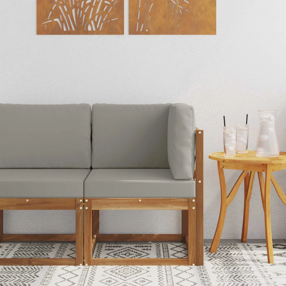 Lauko kampinė sofa Kietos akacijos mediena