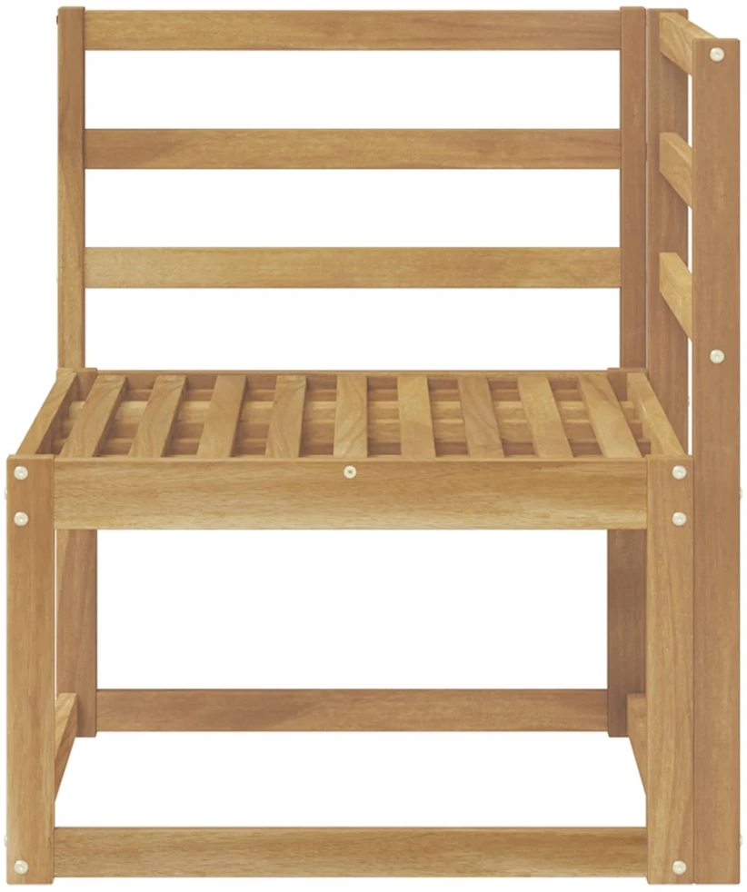 Lauko kampinė sofa Kietos akacijos mediena Balta