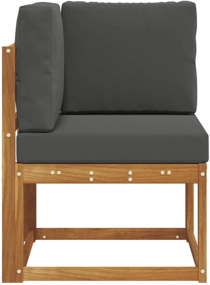 Lauko kampinė sofa Kietos akacijos mediena