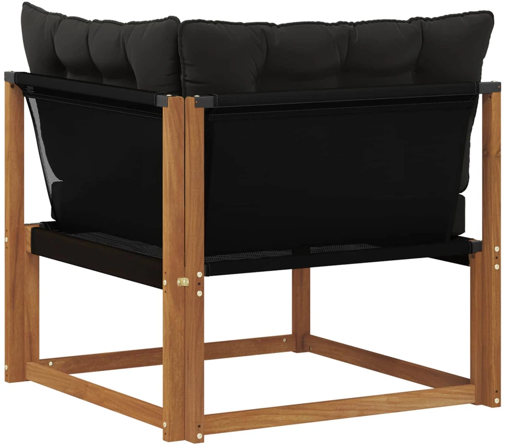 Lauko kampinė sofa Kietos akacijos mediena Natūrali