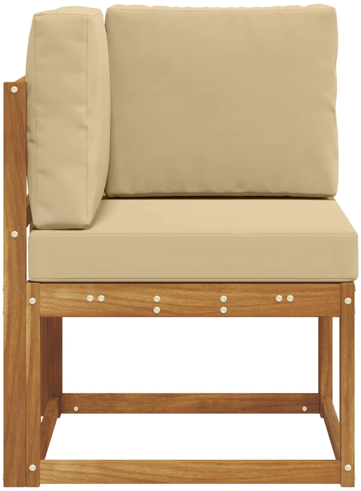 Lauko kampinė sofa Kietos akacijos mediena