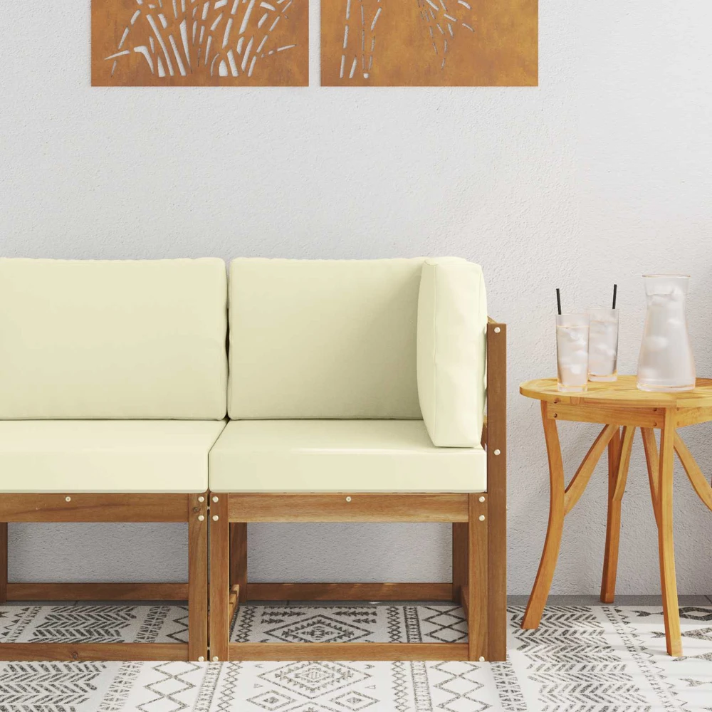 Lauko kampinė sofa Kietos akacijos mediena