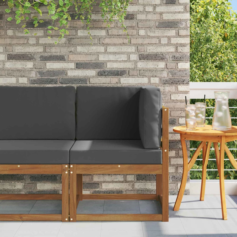 Lauko kampinė sofa Kietos akacijos mediena