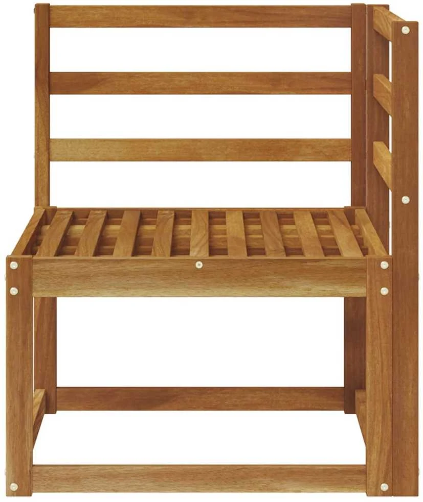 Lauko kampinė sofa Kietos akacijos mediena Natūrali