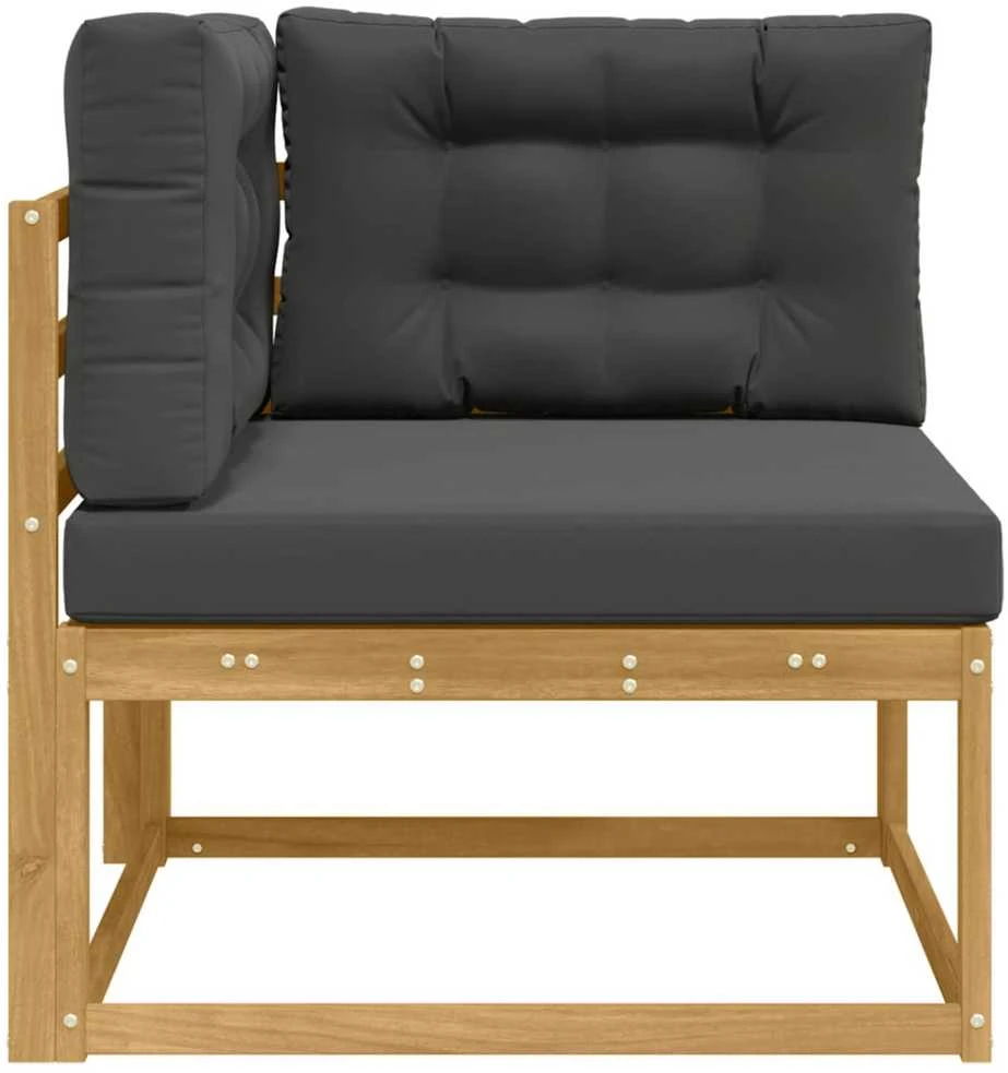 Lauko kampinė sofa Poliesteris Balta