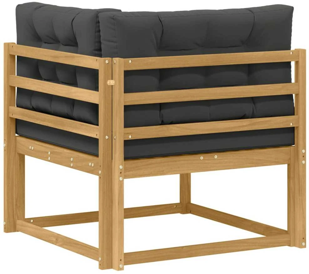 Lauko kampinė sofa Poliesteris Balta