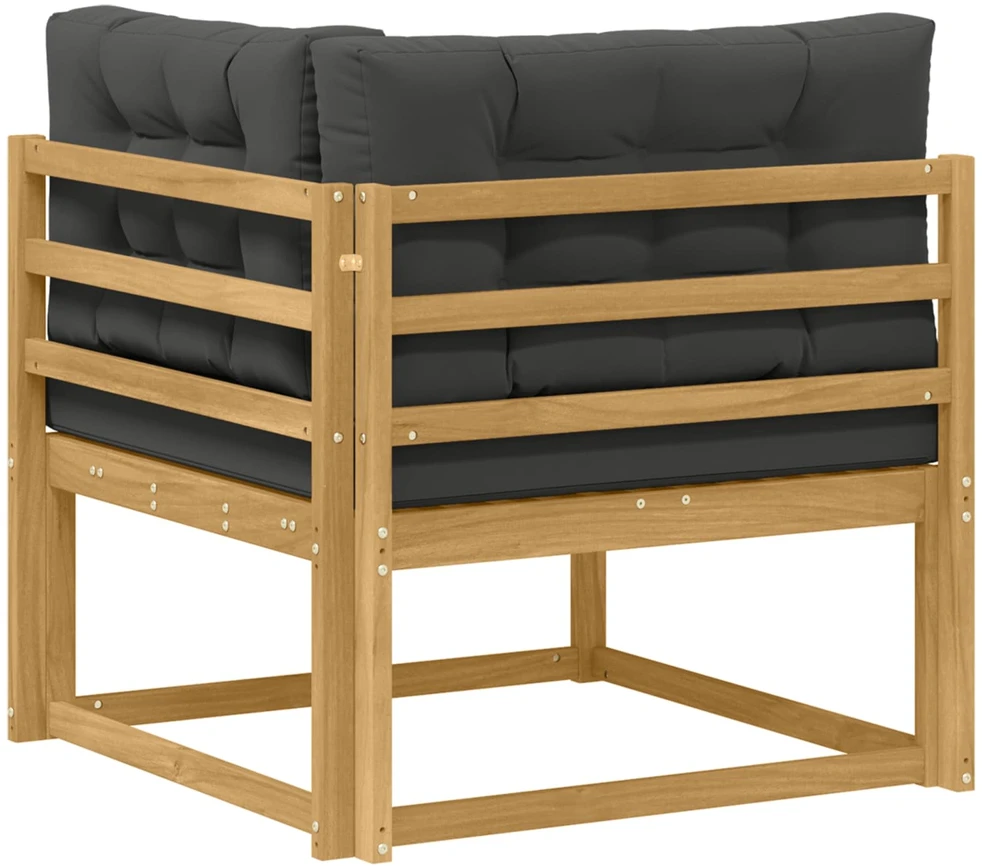 Lauko kampinė sofa Poliesteris Balta