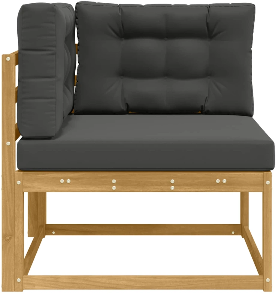 Lauko kampinė sofa Poliesteris Balta
