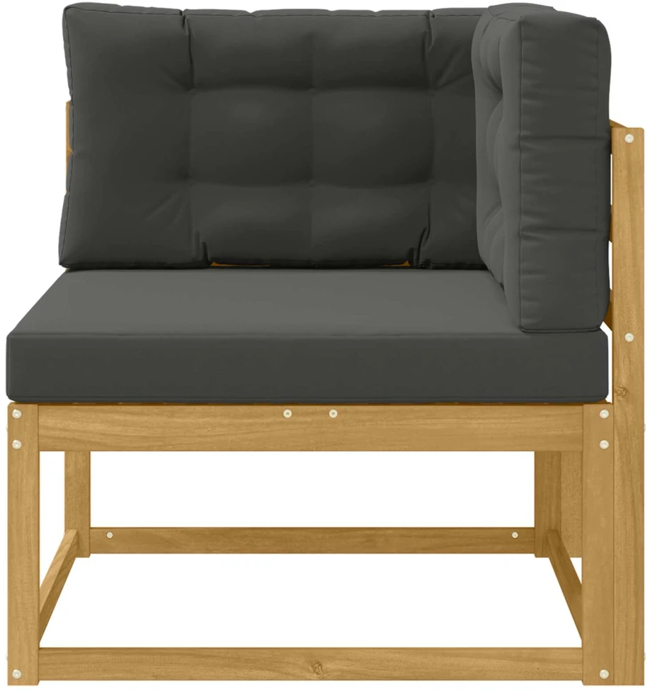 Lauko kampinė sofa Poliesteris Balta