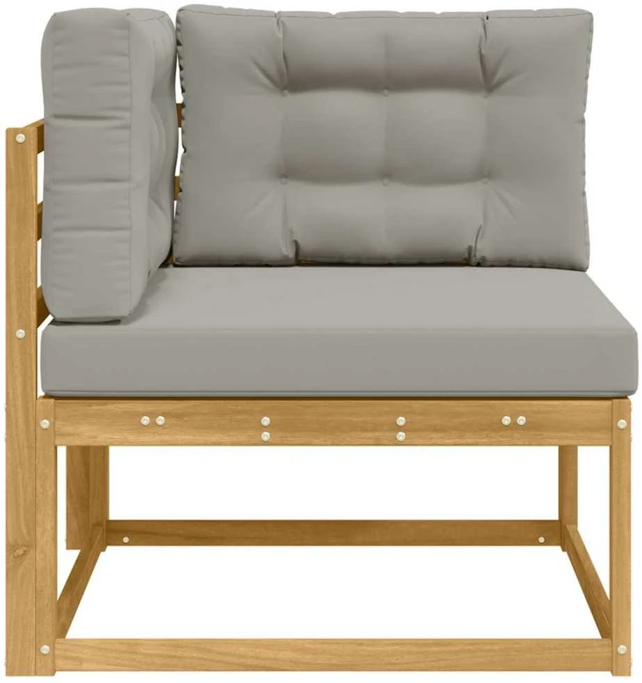Lauko kampinė sofa Poliesteris Balta
