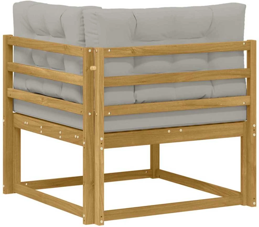Lauko kampinė sofa Poliesteris Balta