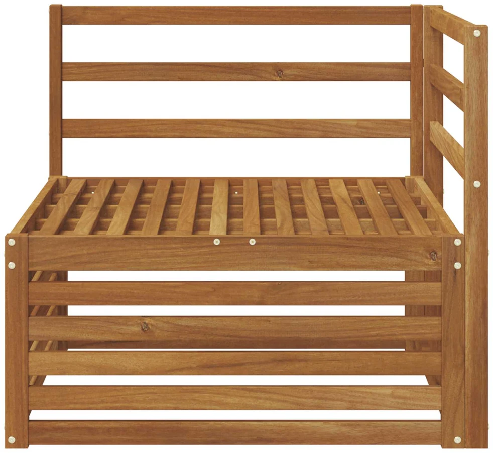 Lauko kampinis sofa Kietos akacijos mediena Natūrali