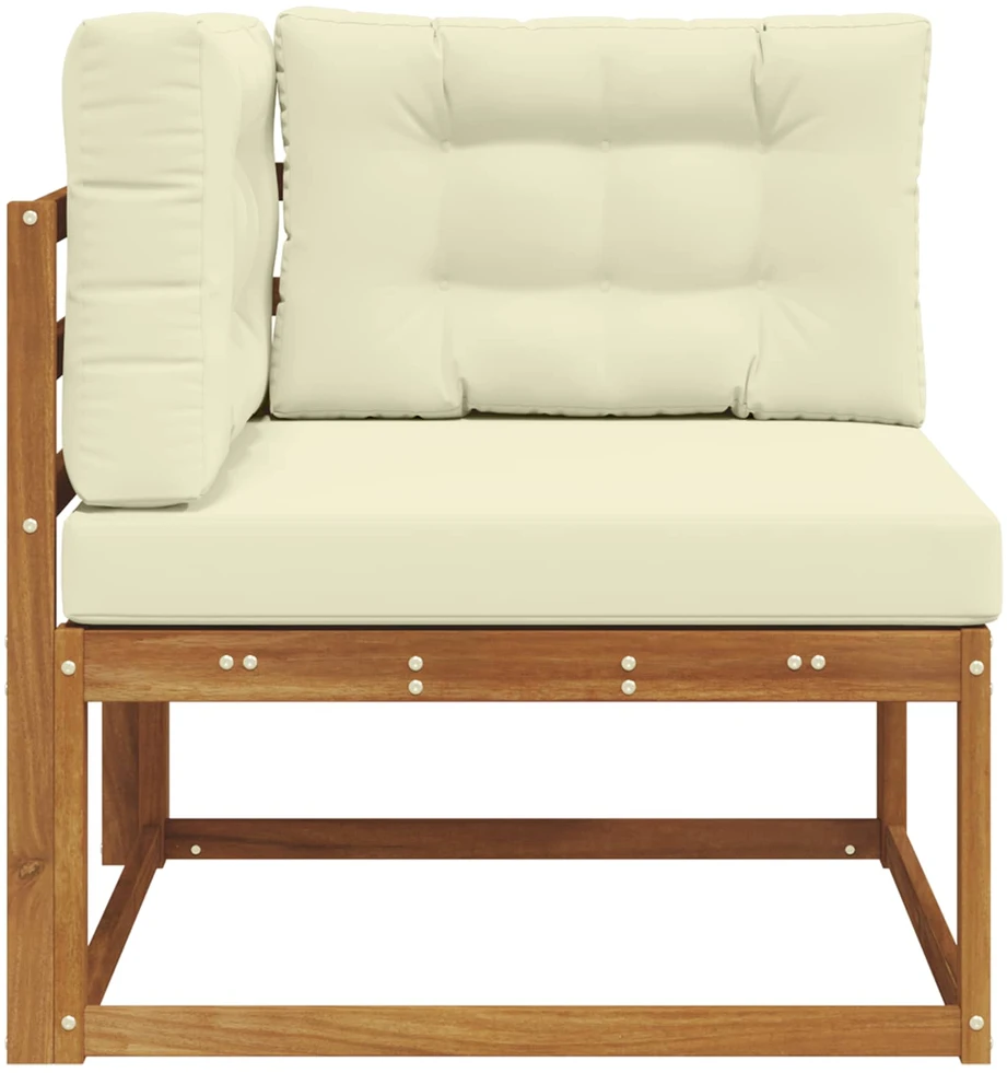 Lauko kampinis sofa Natūrali