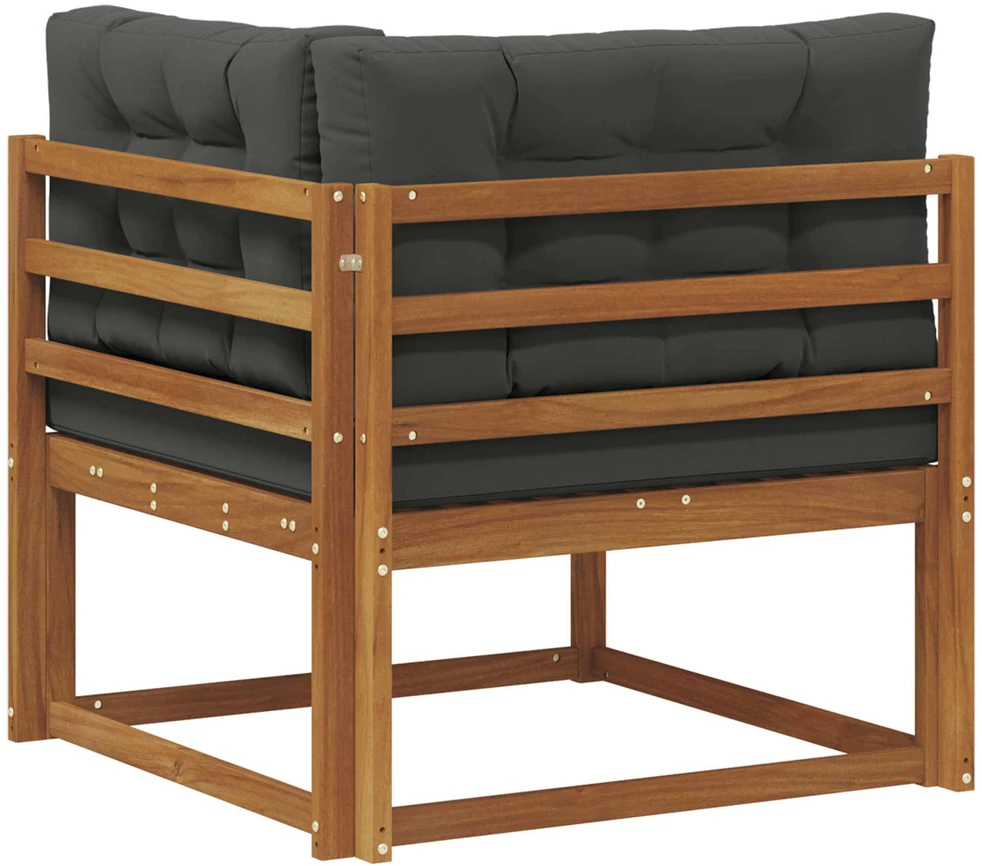 Lauko kampinis sofa Natūrali