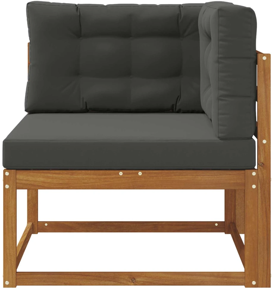 Lauko kampinis sofa Natūrali