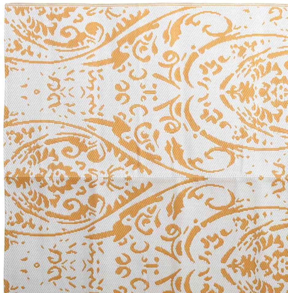Lauko kilimas, oranžinės ir baltos spalvos, 190x290cm, PP