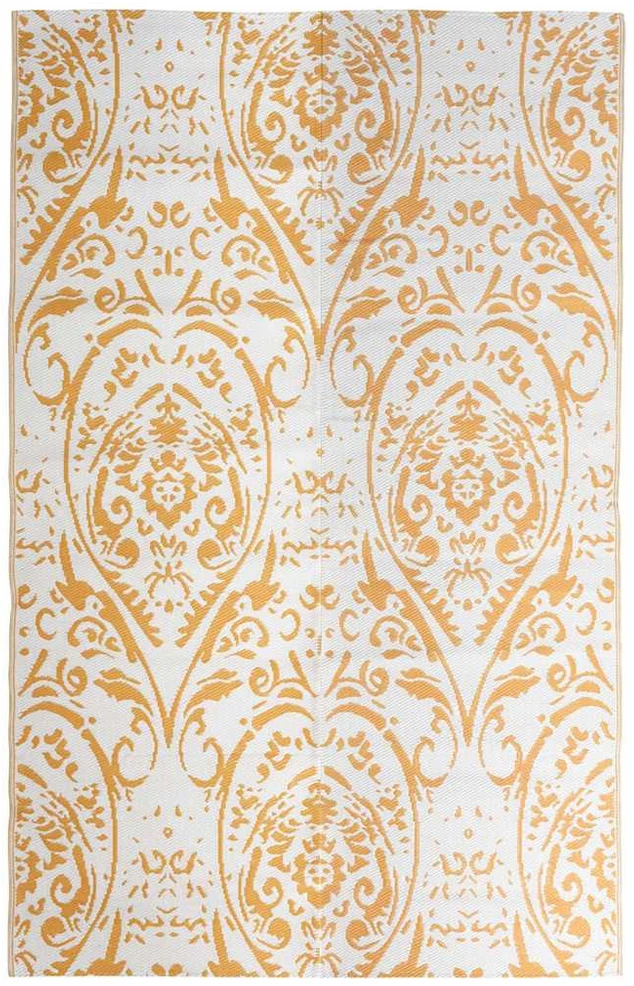 Lauko kilimas, oranžinės ir baltos spalvos, 190x290cm, PP