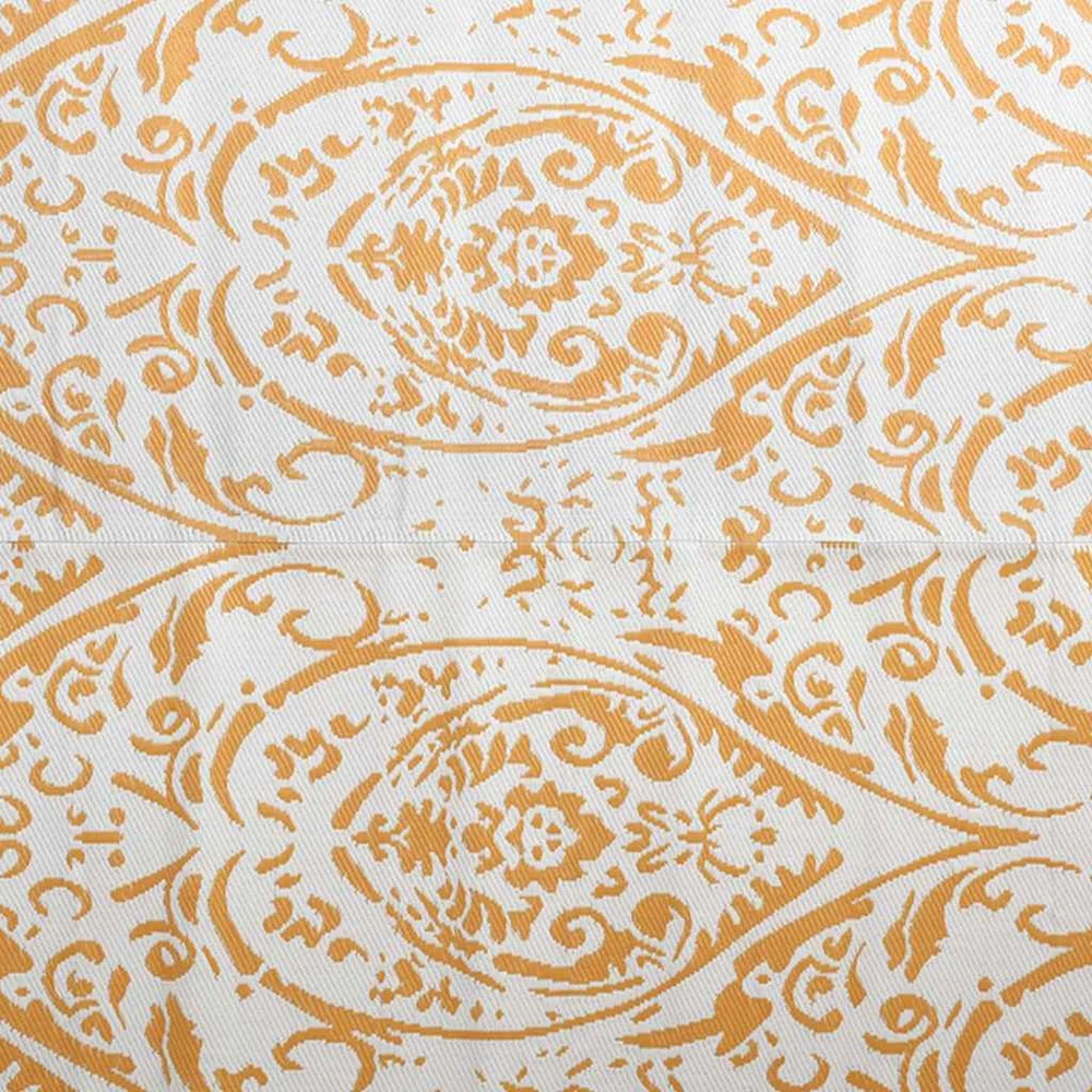 Lauko kilimas, oranžinės ir baltos spalvos, 190x290cm, PP