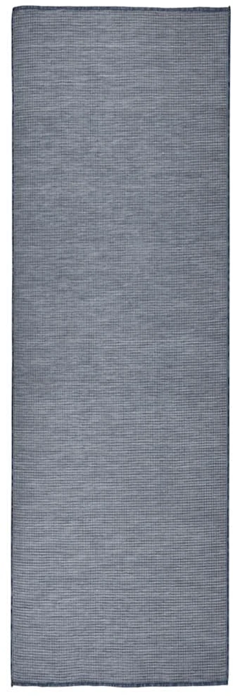 Lauko kilimėlis, mėlynos spalvos, 80x250cm, plokščio pynimo