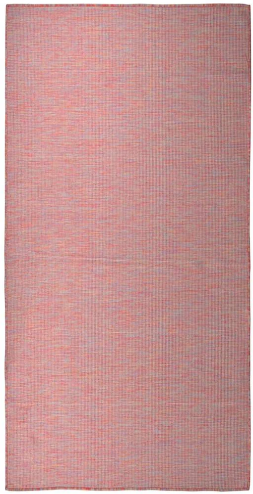 Lauko kilimėlis, raudonos spalvos, 100x200cm, plokščio pynimo