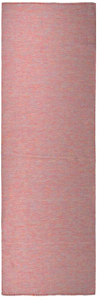 Lauko kilimėlis, raudonos spalvos, 80x250cm, plokščio pynimo