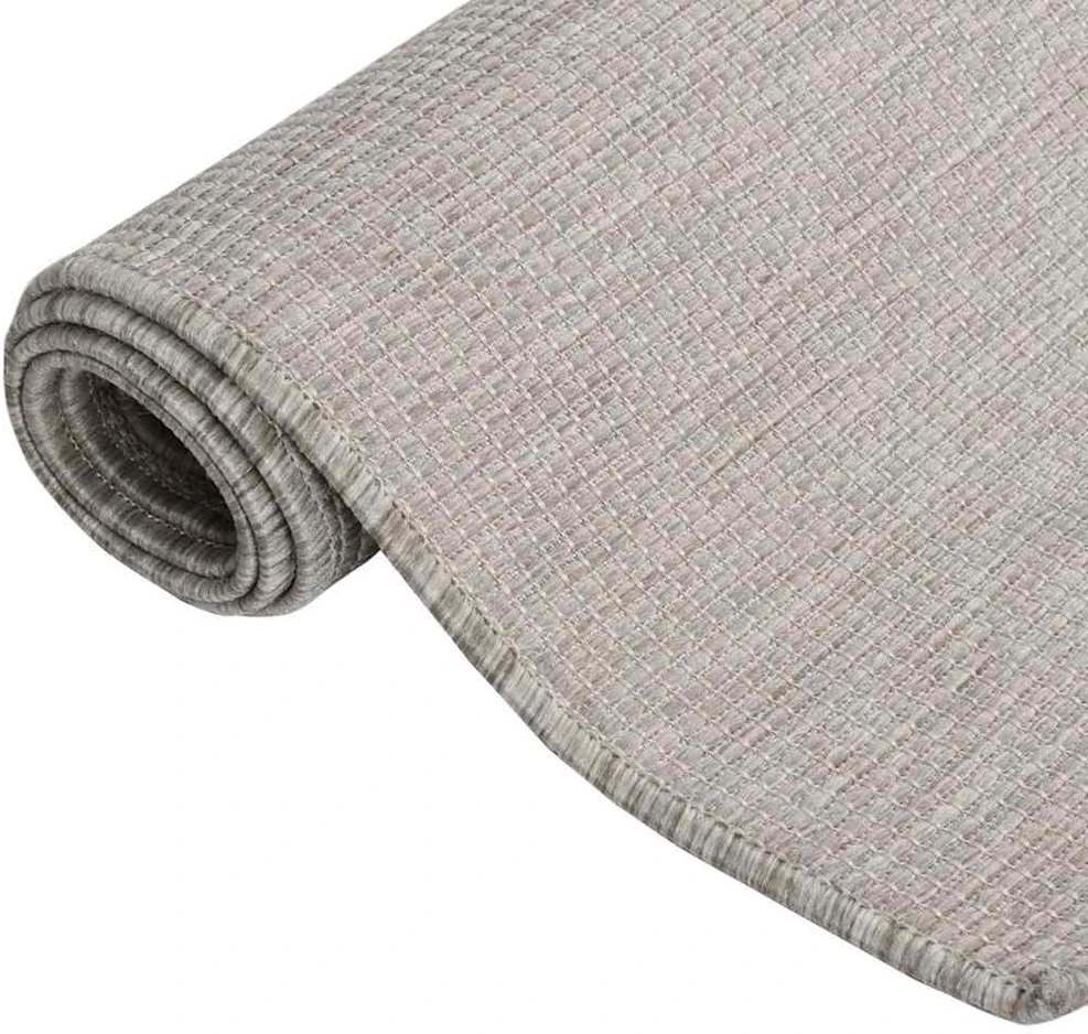 Lauko kilimėlis, taupe spalvos, 100x200cm, plokščio pynimo